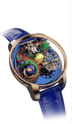 Review Jacob & Co astronomia dragon green dragon in rose gold AS312.40.AB.AB.A Replica watch